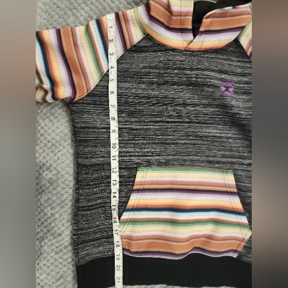 Hooey Striped Kids Hoodie NWOT size L - Picture 8 of 9